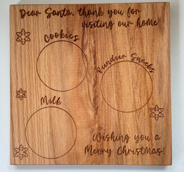 Santa Snack board